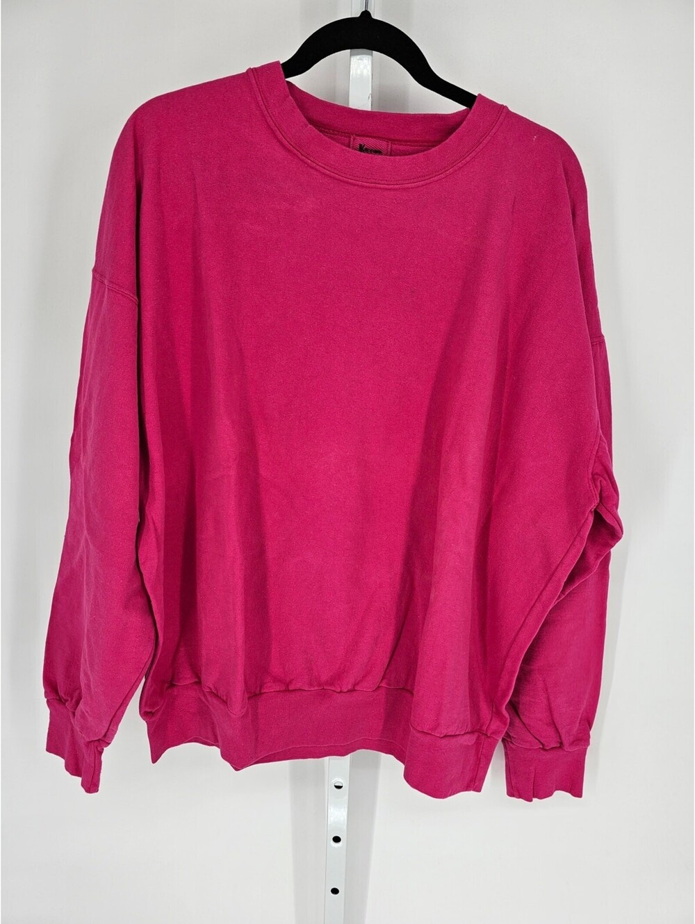 Kenneth Allen Pink Cotton Long Sleeve Crewneck Pullover Sweater Size 2X